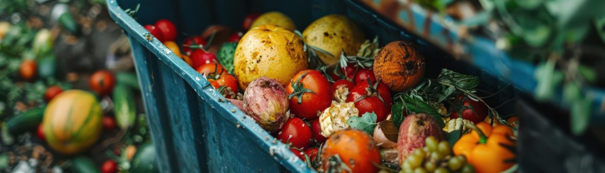 Close Up Of A Container Filled With Various Rotten Fruits And Vegetables, Highlighting Food Waste And Decay In A Compost Setting.