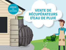 Vente de récupérateurs d’eau de pluie